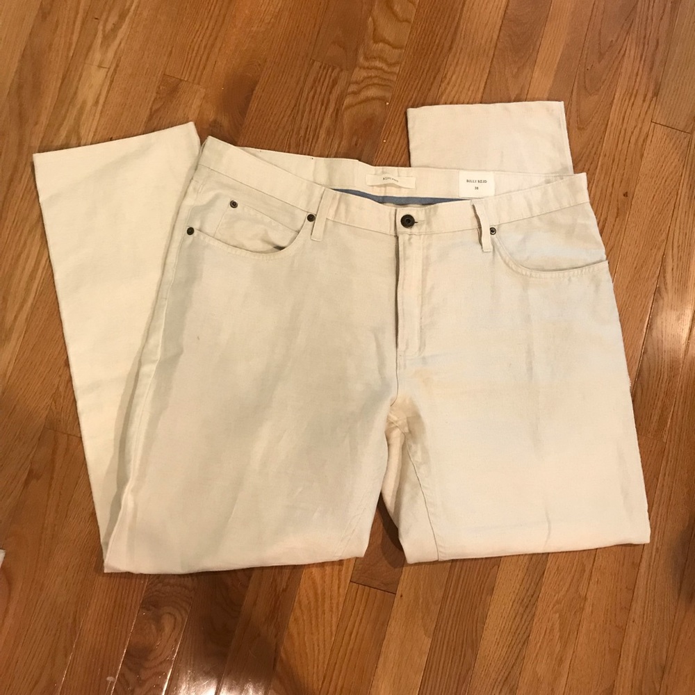 Billy Reid Cotton Linen 5 Pocket Pant